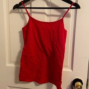 Red tank top